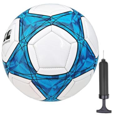 Imagem de Bola de futebol tamanho 3,4,5 PU macio para treinamento de prática, presente para meninos e meninas vêm com bomba e agulha