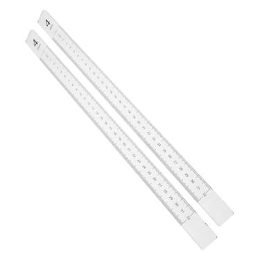 Imagem de Fxzqgnh 2 Guias de Rolo de Massa, Réguas para, Suprimentos de Cerâmica, Barras de Nivelamento de Acrílico, Utensílios de Cozinha E Panificação Doméstica, 4 Mm de Espessura