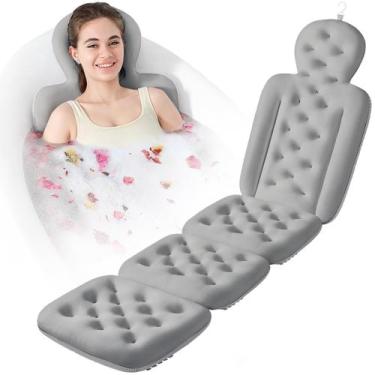 Imagem de Almofada de banho VEILS Full Body com 160 ventosas cinza escuro