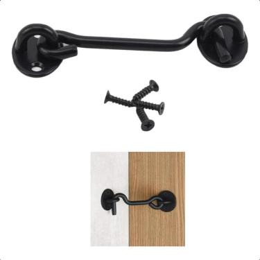 Imagem de 2X Trinco Porta Tipo Aldrava Ferrolho Multiuso Janela Madeir