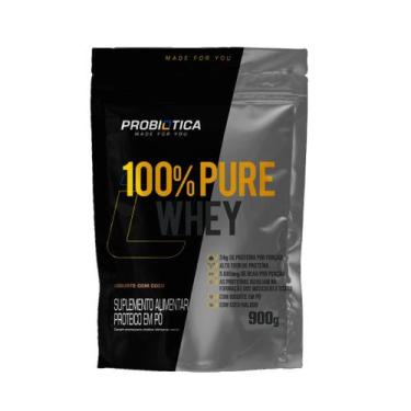 Imagem de 100% Pure Whey 900g Refil Probiótica - Probiótica , IOGURTE COM COCO