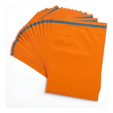 Imagem de Hi Pack Envelope Plástico de Segurança Colorido, 26x36cm, Com Lacre Adesivo, Auto Vedação, 50 Unidades, Para Comércio Eletrônico, Envio Sedex, Correios (Laranja Translúcido, 26x36cm)