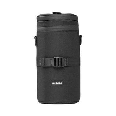 Imagem de Bolsa Grande Para Lentes De Câmera Com Cordão Para Lentes DSLR Canon S