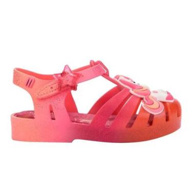 Imagem de Sandália Mini Melissa Possession Uni Baby Rosa Laranja