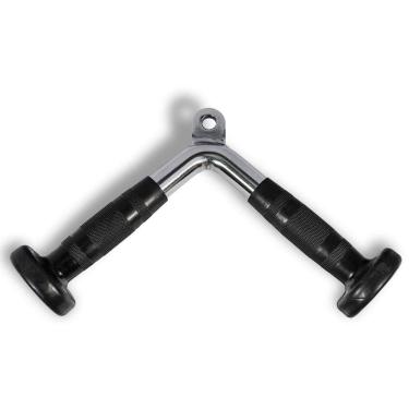 Imagem de Puxador Em V Maciço Alça De Borracha Academia Preto Único