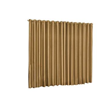 Imagem de Cortina Áustria 4M, Mellindre, Tecido: Cetim Amassado 100% Poliéster., Dourado king, Sofisticata 2018-2217