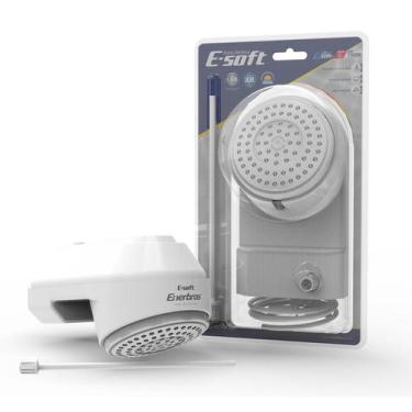 Imagem de Chuveiro Elétrico Ducha Branca E-soft Enerbras, 220V