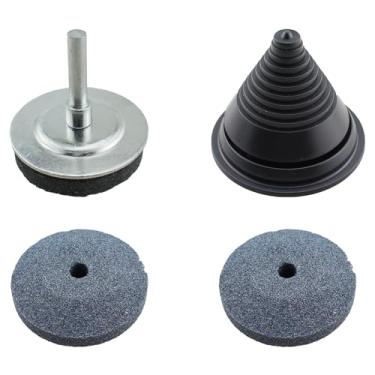 Imagem de TAODAN Conjunto de afiadores de lâminas de cortador de grama, acessórios auxiliares de moagem, peça de reposição para ferramentas elétricas para uso externo, adequada para furadeiras elétricas