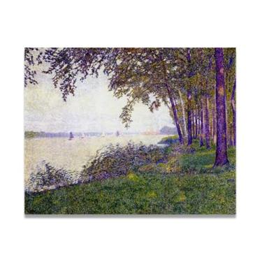 Imagem de After The FogThéo van Rysselberghe: Impressão em tela neoimpressionista belga chave 60 x 78 cm sem moldura