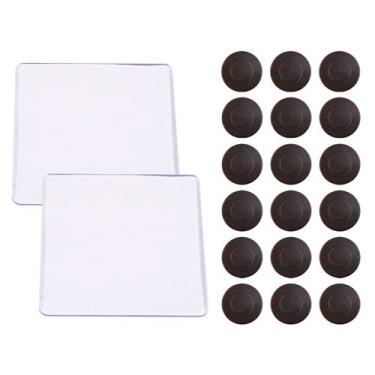 Imagem de Imã De Geladeira 20mm Redondo Com Base Acrílica 4cm - 50 Unidades Cada
