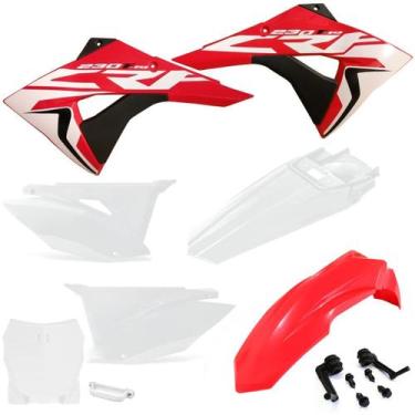 Imagem de Kit Plástico Biker Next Crf 230 Com Number Plate F1rst e Adesivos, Ver