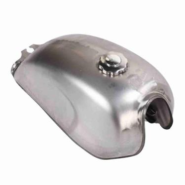 Imagem de Tbest Tanque de Combustível a Gás de Motocicleta 2,4 Galões de Metal Bare Metal Retro Substituição para Cfmoto Mandrill de Alta Resistência Material de Ferro Pintável Diy
