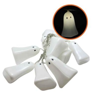 Imagem de Varal Iluminado Com 10 LEDs 2 Metros Decoração Para Halloween Dia Das 