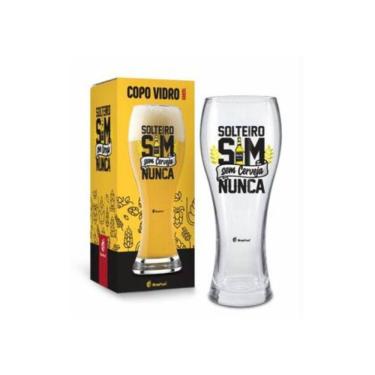 Imagem de Copo Cerveja Gigante 680Ml Solteira Sim Sem Cerveja Nunca