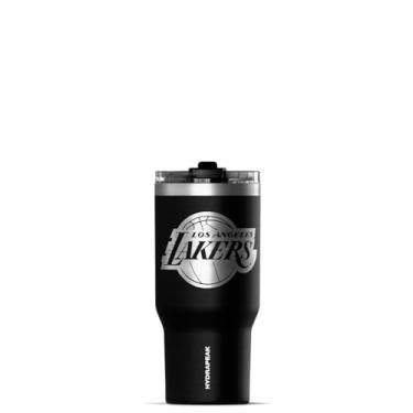 Imagem de Hydrapeak Copo de aço inoxidável oficialmente licenciado pela NBA Los Angeles Lakers Voyager 740 ml, copos isolados, garrafa de água com canudo