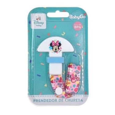 Imagem de Prendedor de Chupeta PP Universal BabyGo Fita Colorida Minnie