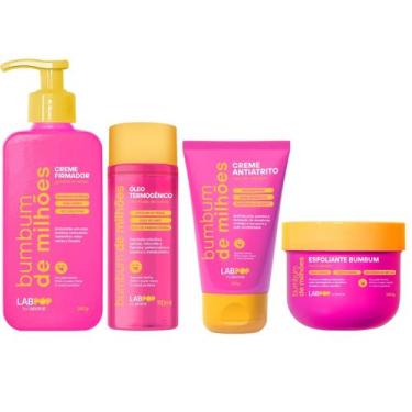 Imagem de Kit Completo Bumbum de Milhões Labotrat Fixador Oleo Termogenico Creme