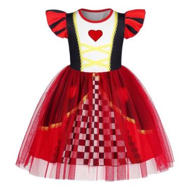 Imagem de Fantasia de princesa HenzWorld Red Hearts para meninas 5T-6X