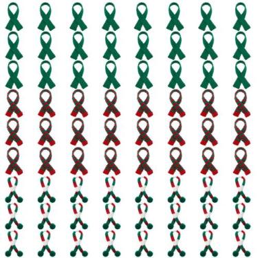 Imagem de Bencailor 18 Piezas Bufandas Navideñas Mini de Lana tejida 21x2 cm