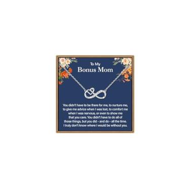 Imagem de IEFLIFE Colar de presente para mulheres – Corrente de prata esterlina 925 banhada a ouro branco 14K com coração infinito para mãe, filha, presente de aniversário para avó, neta, amigas, joias