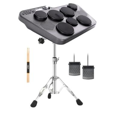 Imagem de Bateria Eletrônica Portátil 7 Pads Voik BEAT-70 Com Suporte