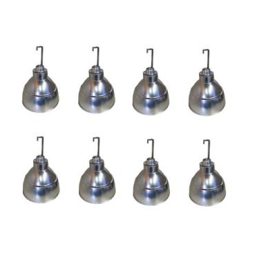 Imagem de Kit com 8 Luminaria Industrial 16" Bocal E-40 C/Gancho - Luminarias