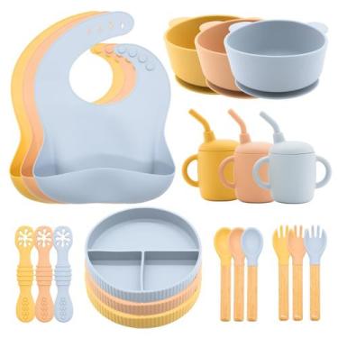 Imagem de Conjunto de alimentação para bebês CHCC 21 unidades de silicone sem BP
