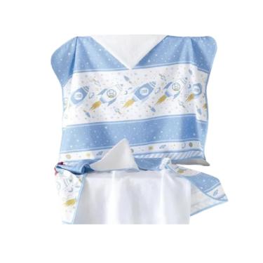 Imagem de Toalha Banho Felpuda Com Capuz e Fralda 90x70cm Dohler