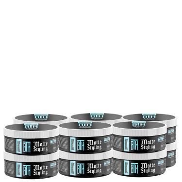 Imagem de Kit 12 Pomada Efeito Seco Matte Styling Bth 80G