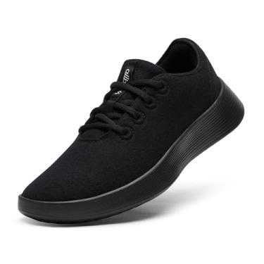 Imagem de Allbirds Tênis feminino de lã Runner Go, Preto natural (sola preta natural), 36