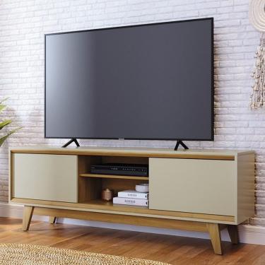 Imagem de Rack Bancada 2 Portas Tvs Até 65 Polegadas Atlas - Cumaru Opala