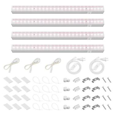 Imagem de Grow Light Barrina Full Spectrum Sunlight, 1 pé e 20 W, pacote com 4