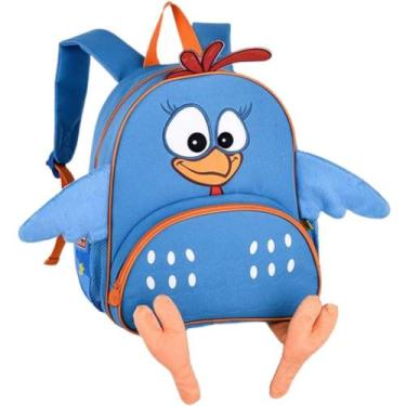 Imagem de Mochila de Costas Infantil Galinha Pintadinha Pelúcia para Pré Escola 