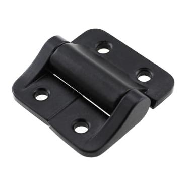 Imagem de MTQY Dobradiça de torque simétrica de liga de zinco preta 38 x 40 mm Torque de ferragens de porta de armário 2,3 N.M