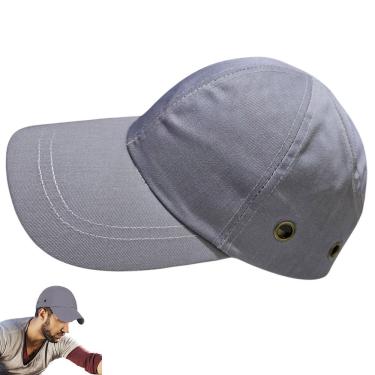 Imagem de Bone com Capacete EPI Obra Segurança Casquete Trabalho Construçao Oficina Reparo Resistente Eficiente Proteçao