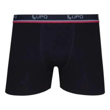 Imagem de Cueca Box Lupo Plus Size Algodão C/elastano 653 casapaula, Preto, XG