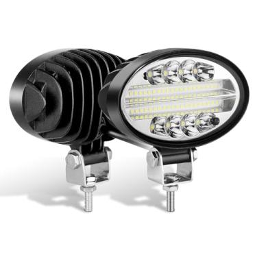 Imagem de Willpower 2 cápsulas de LED de 24 W, luzes de LED de 13 cm, faróis de neblina para vários veículos off-road, caminhões, quadriciclos, SUV, 4 x 4