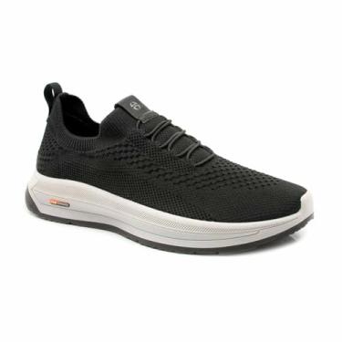Imagem de Sapatênis Masculino Ferricelli Knit Tesla 4cm + alto Cor:Preto;Tamanho:38