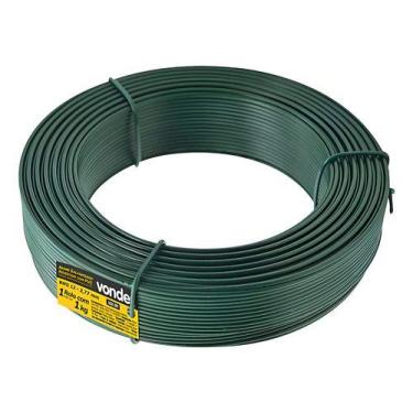Imagem de Arame Revestido com PVC p/ Cercado Verde BWG12 1kg Vonder
