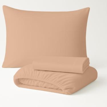 Imagem de Jogo De Lençol Duplo 3 Peças Micro Percal Arte Cazza Marrom Solteiro King