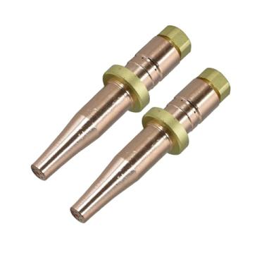 Imagem de RIVERWELD Ponta de corte de acetileno SC12 tamanho 1 e SC12-1 para cortador de oxigênio e oxicombustível estilo Smith Pacote com 2 peças feitas de cobre