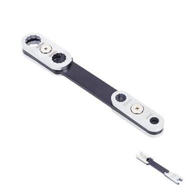 Imagem de Eagyrosi Chave métrica 8 em 1 ajustável, multiferramenta, chave de extremidade dupla com cabeça multiposição, disponível em caixa ou extremidade aberta (caixa)