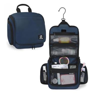 Imagem de Bolsa de higiene suspensa Goloni Large Makeup Travel Organizer Blue