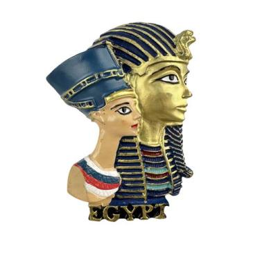 Imagem de Ímã de geladeira, resina artesanal, faraó egípcio, Nefertiti - yiweisa