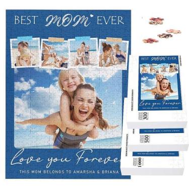 Imagem de Quebra-cabeça personalizado de madeira 300/500/1000 peças para criança