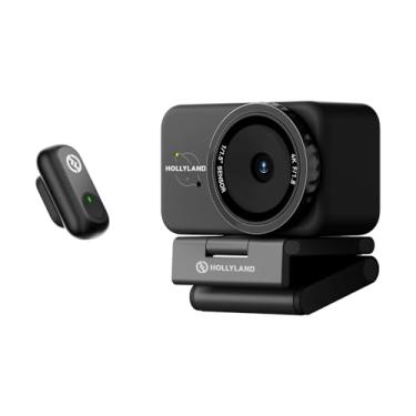 Imagem de Hollyland Lyra Webcam UHD 4K para PC/Mac, Webcam com Microfone, Sensor CMOS de 1/1.5", Foco Automático PDAF, Ideal para Reuniões, Transmissões ao Vivo e Criação de Conteúdo (com Microfone Lark A1)