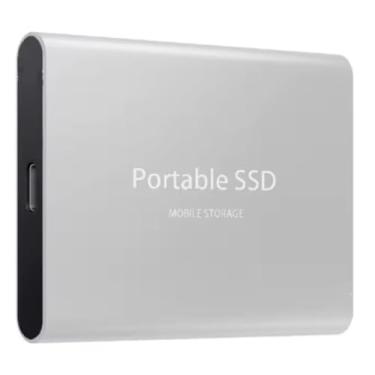Imagem de 2 TB - Disco de Memória Flash SSD Portátil para Laptop, Desktop, Celular, TV e outros. Tipo-C USB 3.1, SSD Externo M.2 de Alta Velocidade, Disponível em Capacidades 500 GB a 256 TB (Prata, 2, TB)