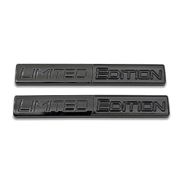 Imagem de AxleZx Emblema automotivo 2X Chrome Metal Edição Limitada Logo Auto Badge Adesivo Premium 3D Racing Sport Decalque Substituição (preto)