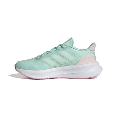 Imagem de adidas Tênis esportivo unissex infantil Ultrabounce, Menta clara/branco/rosa Bliss, 7 Big Kid
