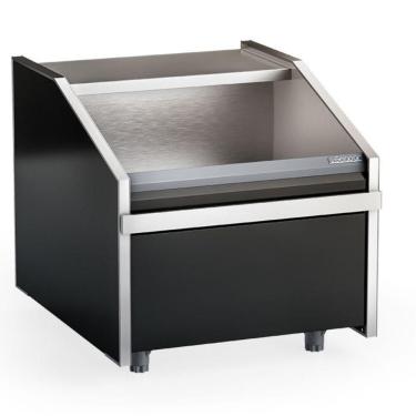 Imagem de Módulo Para Balança Turino Com Depósito Traseiro Matb080 Gelopar Balcão Preto